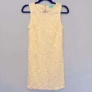 Karlie cream lace dress